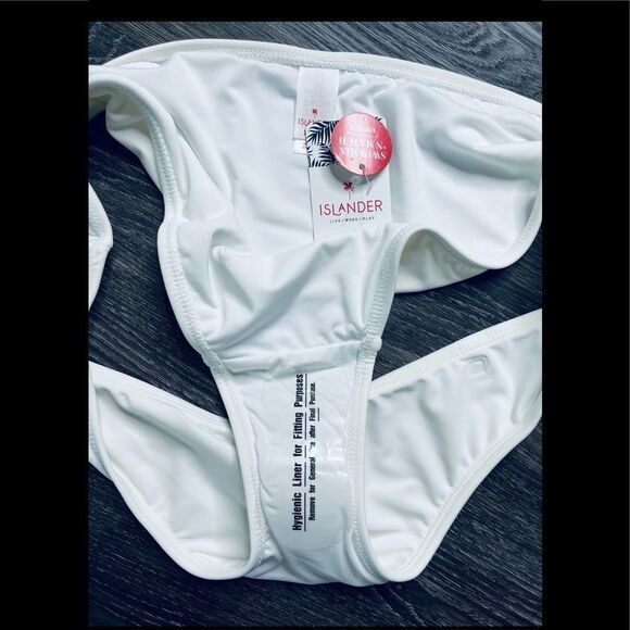 Islander Brand White bikini bottoms, Size XXL Hipster NWT - Picture 6 of 6